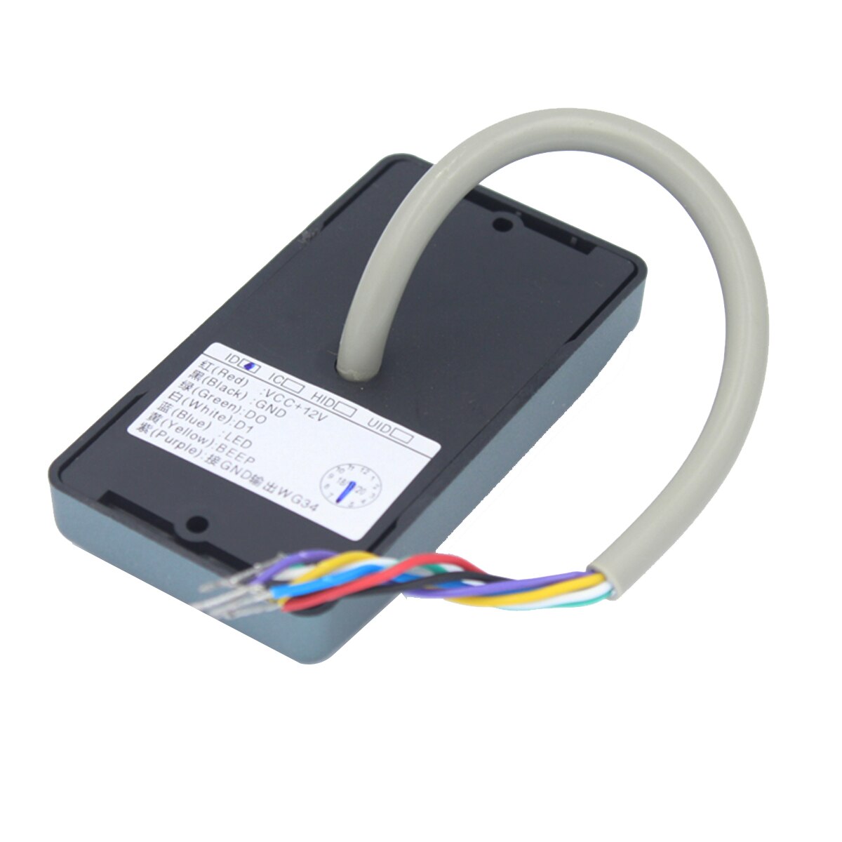 Waterproof 125khz RFID Card Reader Wiegand 26/34 Card Reader LED Indicators Security Access Control Reader