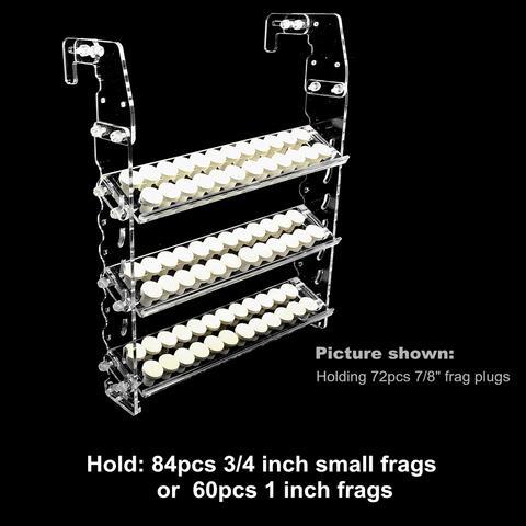 DW Aquarium REEFING ART Super Clear Acrylic Magnetic Coral Frag Plugs Rack Holder Fish Tank For 6 - 20MM Glass Thickness: VERTICAL RACK