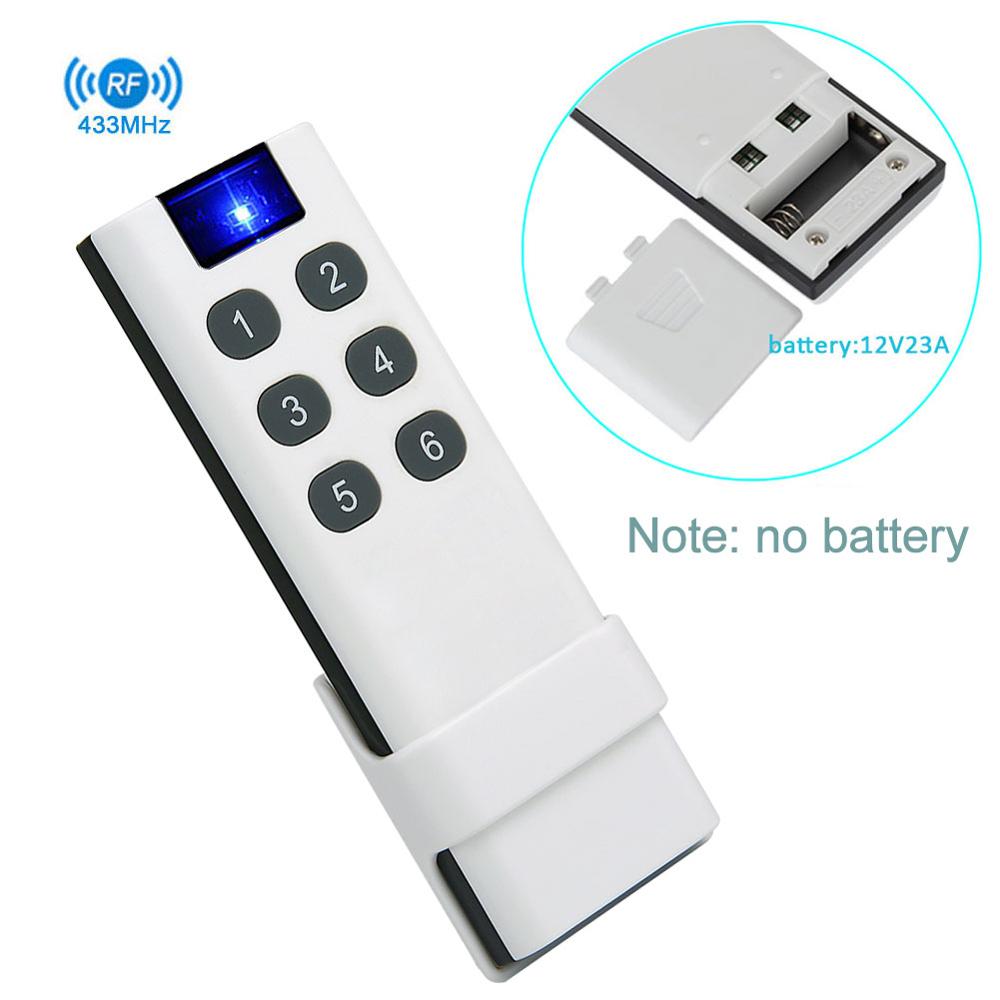 200M 433Mhz Universele Draadloze Afstandsbediening, 1/2/4/6/8/10 Knoppen, muur Gemonteerde, Kan Controle Ktnnkg Remote Ontvanger.: kit4