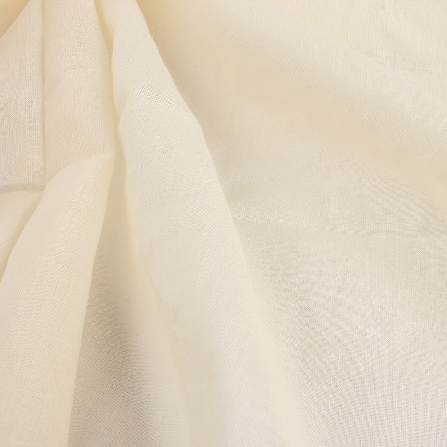 Tela para Forro de algodón puro, suave y delgado, material de color sólido, peso ligero, blanco, negro por yardas