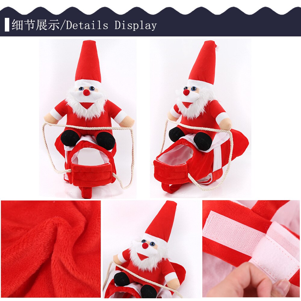 Disfraces navideños para perros medianos y grandes trajes divertidos para mascotas, para fiestas y vacaciones