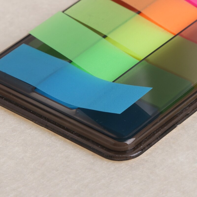 Autocollant clair Fluorescent mémo drapeaux signet Index bloc-Notes