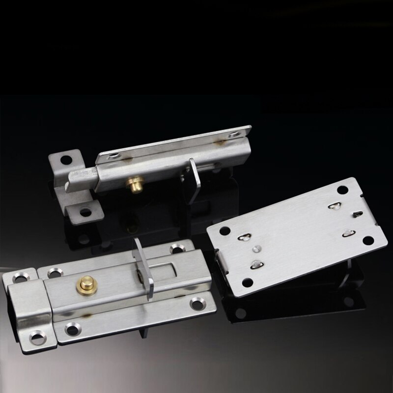 1Pcs 2/3/4 Inch Stainless steel Spring Bolt Safe Door/Window/Drawer/TOILET/Bolts Manual Automatic Security Bolt Barrel Pull Bolt