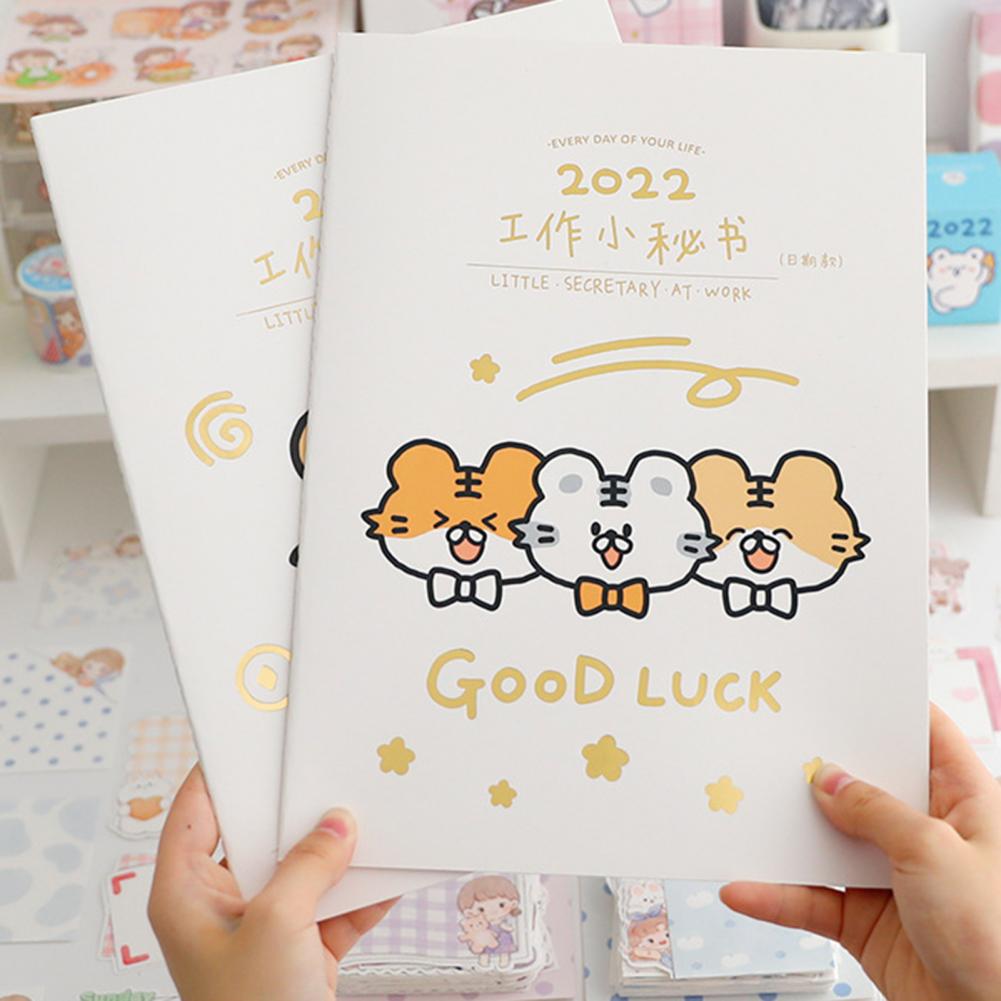 Agenda Planner Hechtdraad 2022 Planner Papier Opvallende Creatieve Wekelijkse Maandelijkse 2022 Jaar Kalender Boek