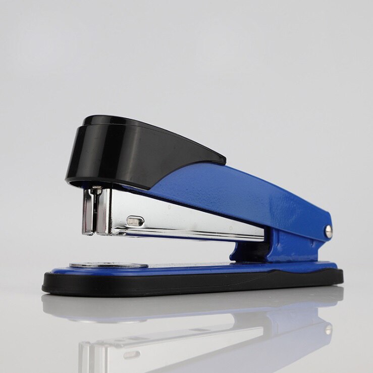 Stapler Hand-held labor-saving thickened stapler Student office stapler: Blue