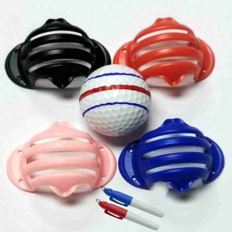 1Set Golf Ball Liner Golf Ball Alignment Line Marker Marks Template Draw Golf Swing
