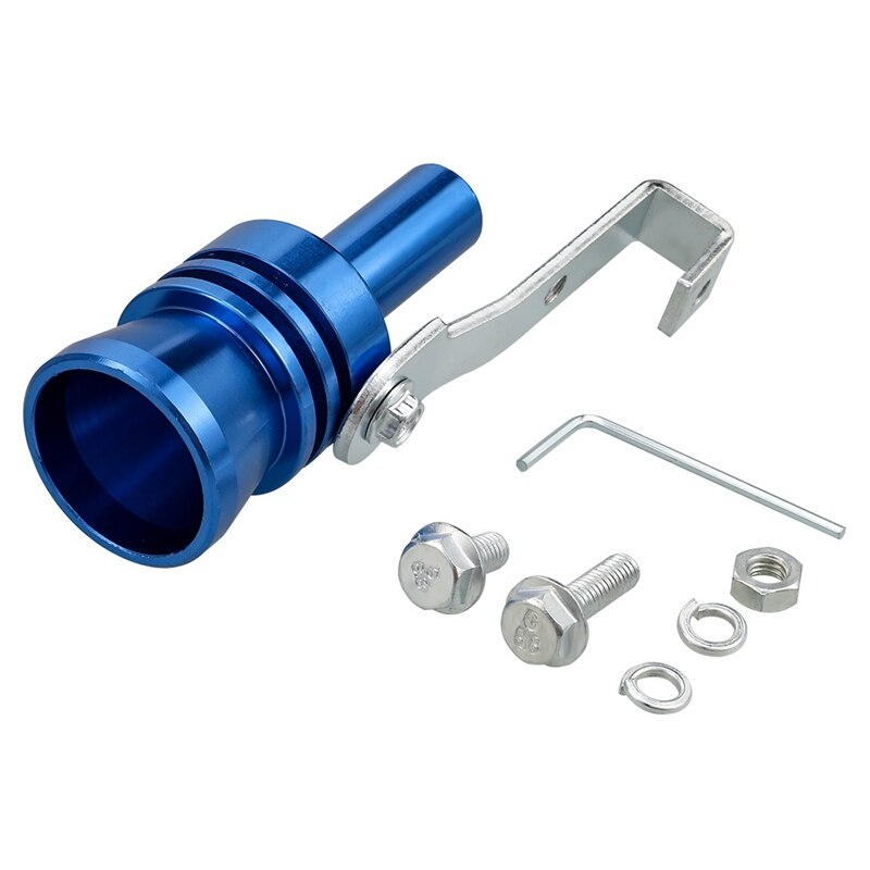 Auto Uitlaatpijp Geluid Simulator Turbo Fluitje Voertuig Gemodificeerde Apparaat Turbo Uitlaat Blow-Off Auto Accessoires Auto Product: Blue-XL
