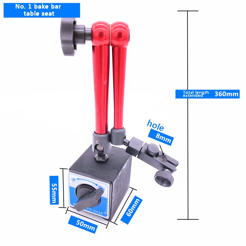 Dial Indicator Magnetic Base Dial Indicator Base Universal Indicator Mechanical Micro 10 Mm Indicator Lever Dial Indicator LK: White