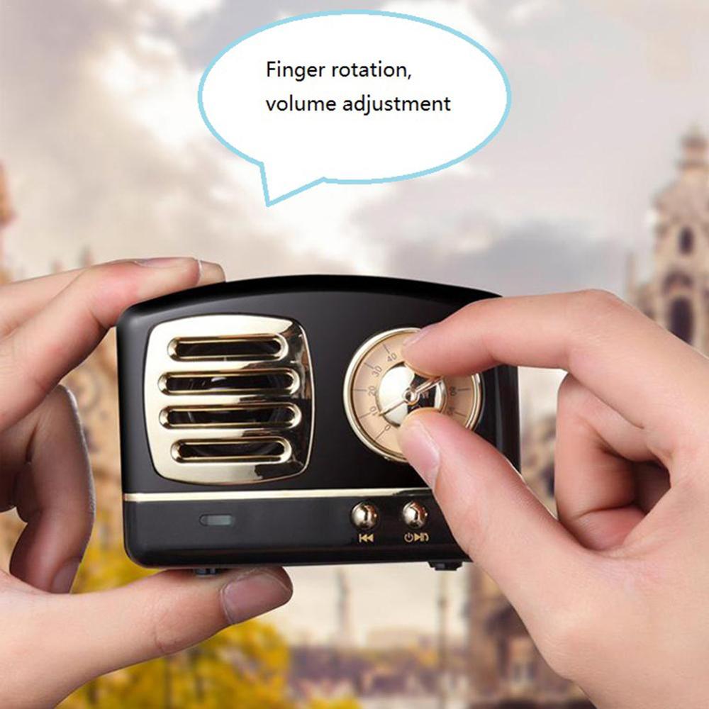 Draagbare Speaker Bluetooth Speaker Mini Retro Draadloze Luidsprekers Radio USB/TF Card Muziekspeler HIFI Subwoofer Bluetooth 4.1