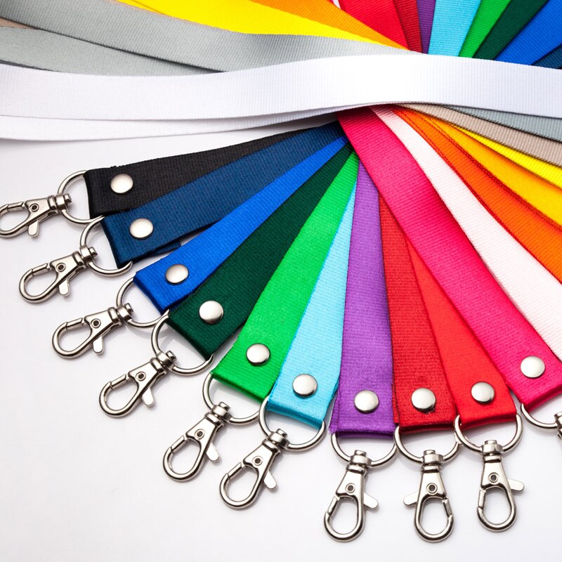 2 sztuk zwijany uchwyt na identyfikator smycz na szyje smycz bezpieczeństwa ucieczka DIY ID karty klucze metalowy klips identyfikator z plakietką posiadacze narzędzia biurowe