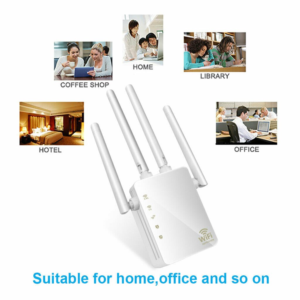Long Range Extender 802.11ac Wireless WiFi Repeater Wi Fi Booster 2.4G/5.8Ghz Wi-Fi Amplifier 1200 M wifi router Access point
