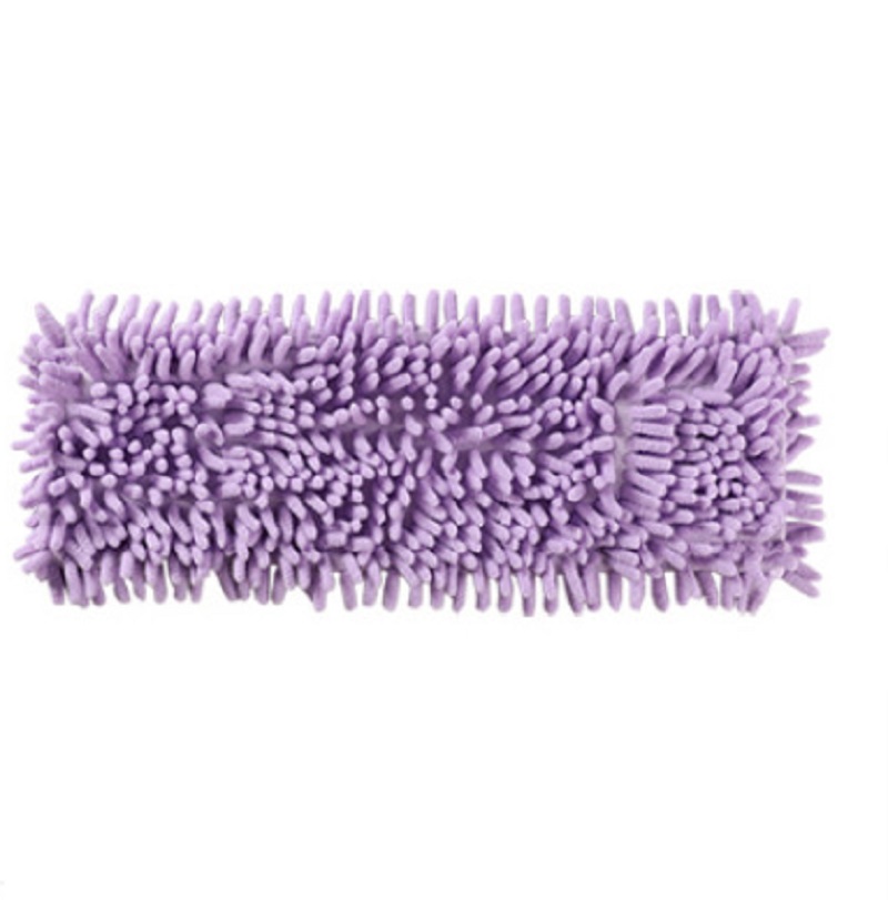 Chenille Mop Vervanging Hoofd Voor Wassen Vloer Schoonmaakdoekje Microfiber Zelf Wringen Pads Rags Voor Xiaomi Carbon Handdoek Accessoires: Purple