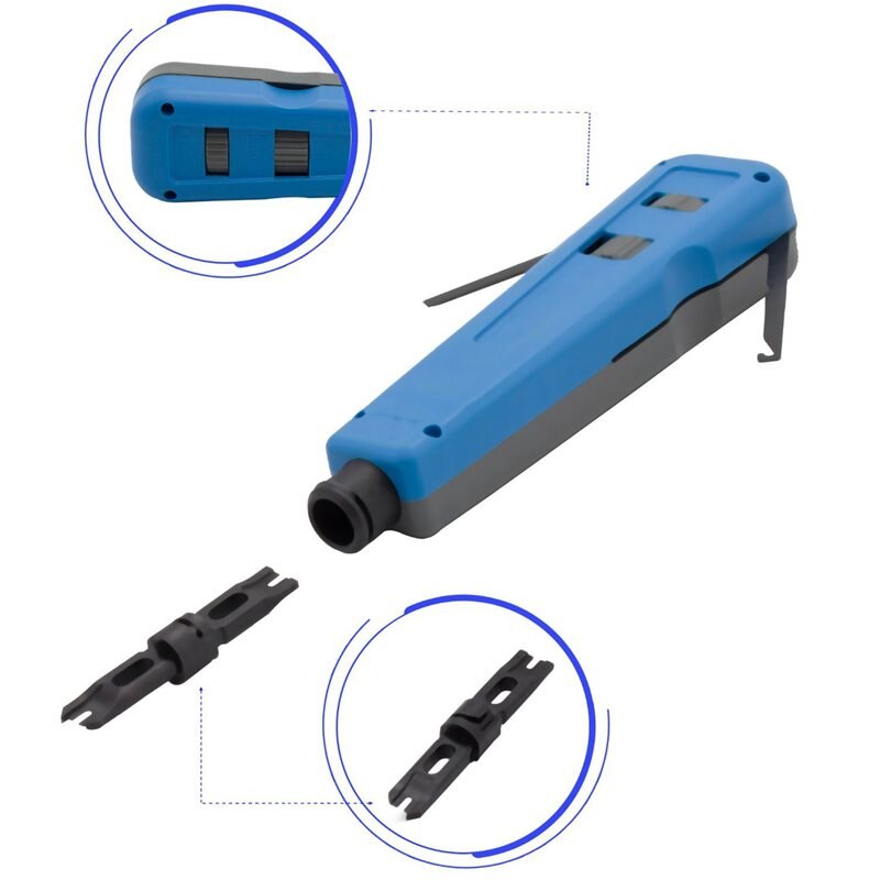 Punch Down Tool With 66, 110 And Krone Blades Multifunction, Universal, Network Wire