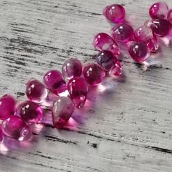 Glass Loose Beads shape Glass Czech Beads Light purple AB Rainbow Color 4mm x 6mm 20 PCs: 3