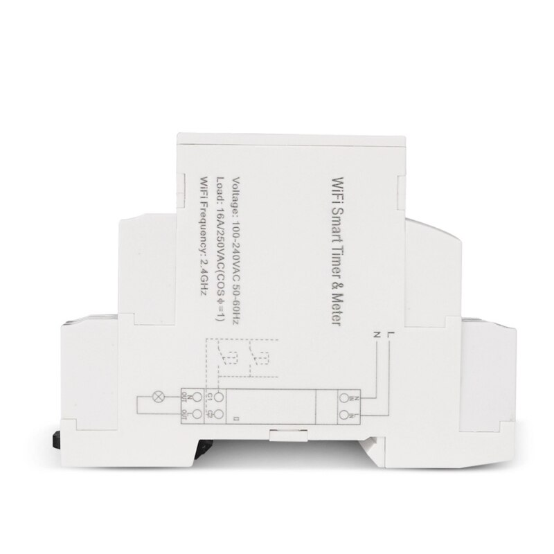 100-240VAC Single Phase WIFI Home Energy Meter with Timer Switch Remote Control by APP Voltage Current Detection Timing