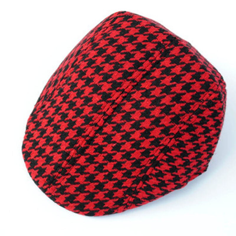 Klassisk gitterlinne bomullsberet hatt vår vinter mössa bekväm andas mössa för barn barn pojke 25*19*11cm: 07
