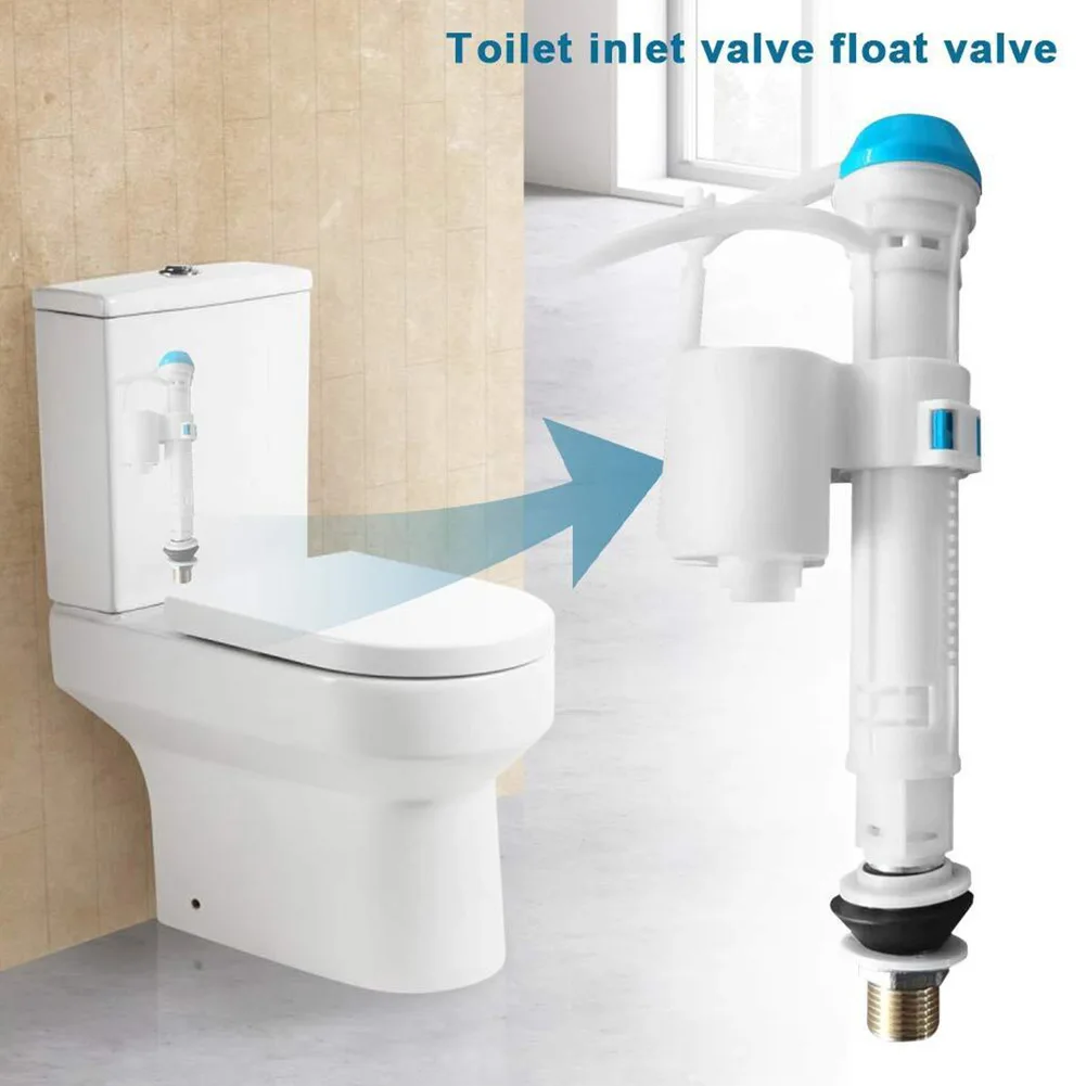 1/2in Bottom Entry Toilet Fill Valve Cistern Fittings Adjustable Float Filling Valves Household Toilet Cistern Fill Valve Acces