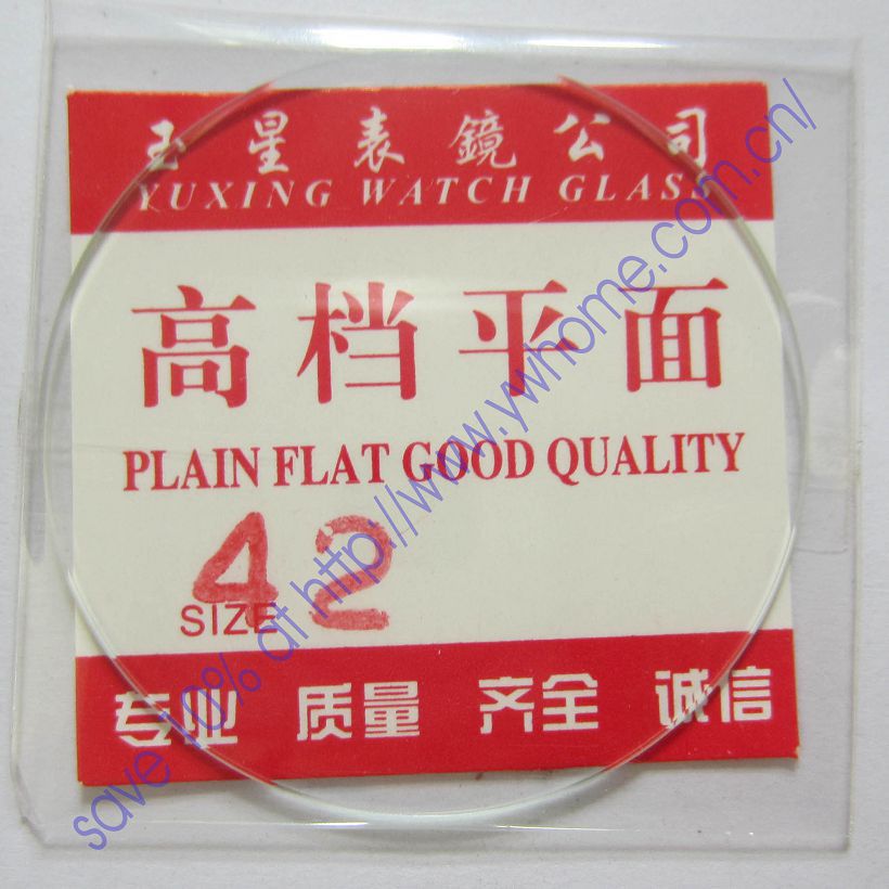 flat glass watch crystal diameter 42mm Thick 1mm