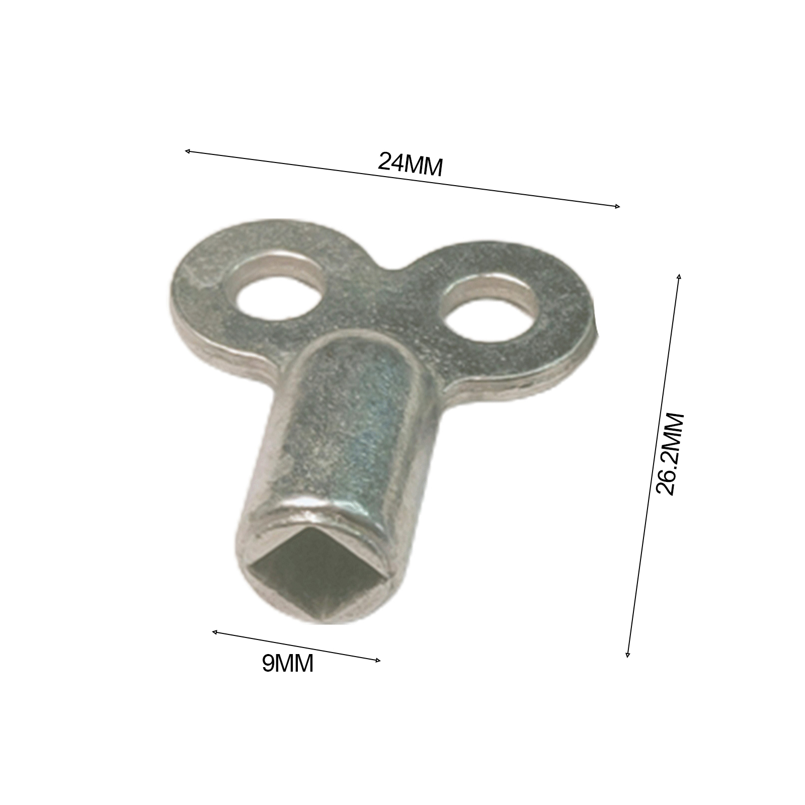 2 Stuks Radiator Klep Sleutel Kraan Sleutel Radiator Waterkraan 5×5mm Klep Socket Speciale Slot Moersleutel zinklegering