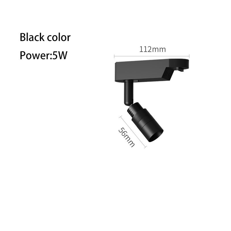 Led Track Light 3-60 Degree Adjustable Focus Small Beam Angle Rail Spot Lamp Atmosphere Museum Art Restaurant Ceiling Lighting:  Light Yellow / Brown