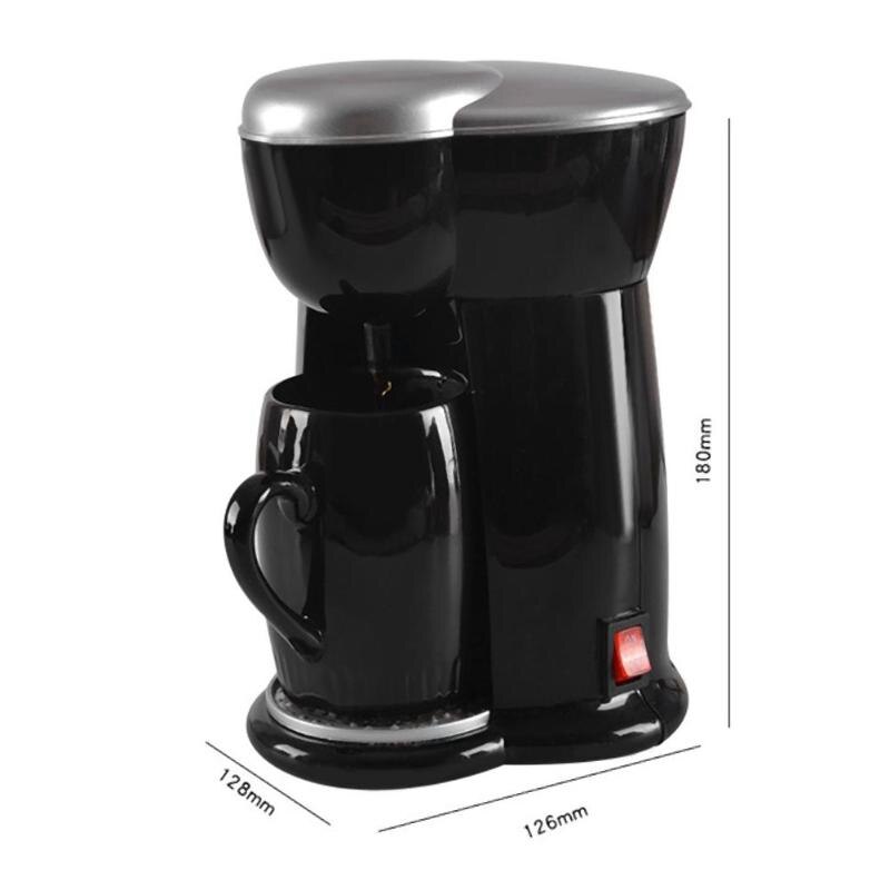 Mini kaffemaskine enkelt kop espressomaskine hjemme elektrisk automatisk kaffemaskine(eu stik)