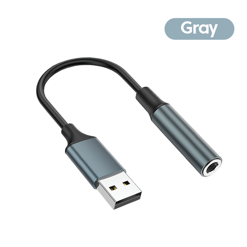 Usb Naar 3.5Mm Jack Audio Adapter Usb A Naar 3.5Mm Audio Kabel Usb Naar Audio Jack Adapter Koptelefoon Converter Voor Pc Laptop: green