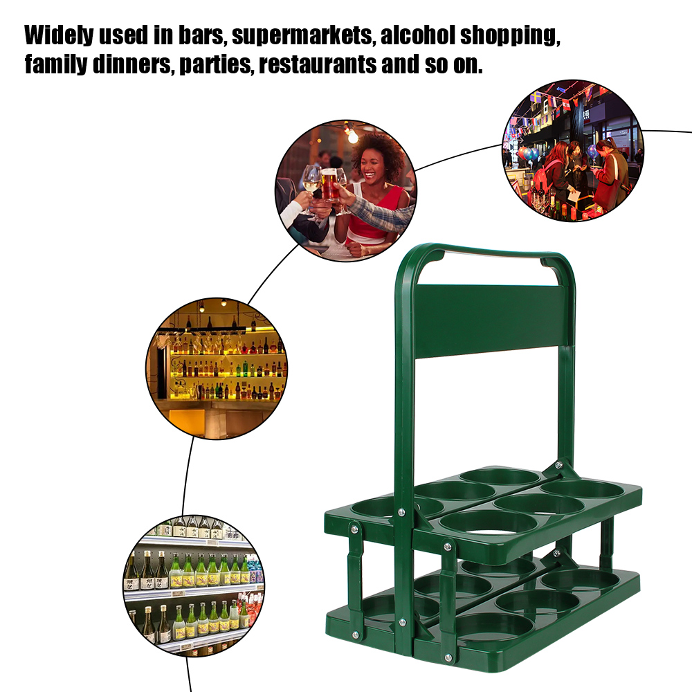 Beker Organisator Bier Fles Drager Drink Caddy Houder Bar Drank Display Mand 6 Pack Wijn Rack Duurzaam Opvouwbaar Herbruikbaar