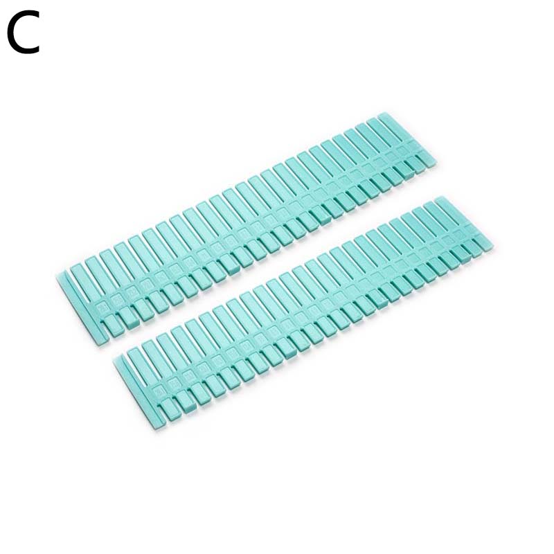 2/4PCS DIY Drawer Dividers Drawer Separator Organizers DIY Plastic Grid Adjustable Plastic Divider Household Storage Daily Use: C
