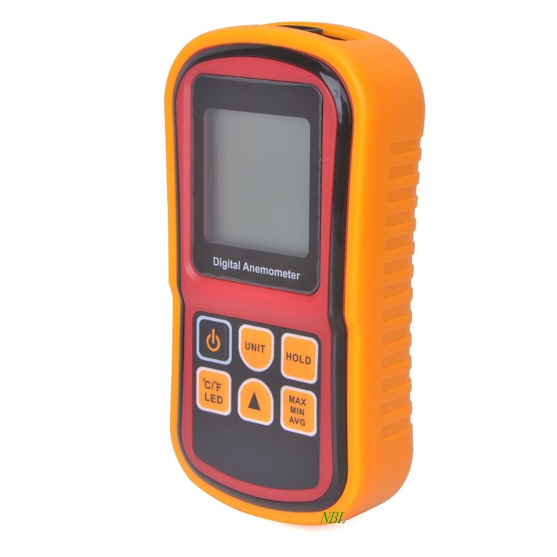 Digital Mini Anemometer High Accuracy LCD Display Wind Tachometer Meter GM8901 Air Velocity Temperature Meter Measuring 0~45m/s