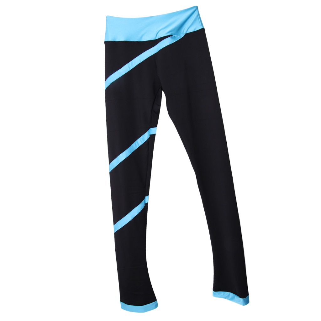 Obcisłe, bardzo oddychające rajstopy robić jazdy figurowej w spiralne paski – utrzymują skórę suchą podczas jazdy