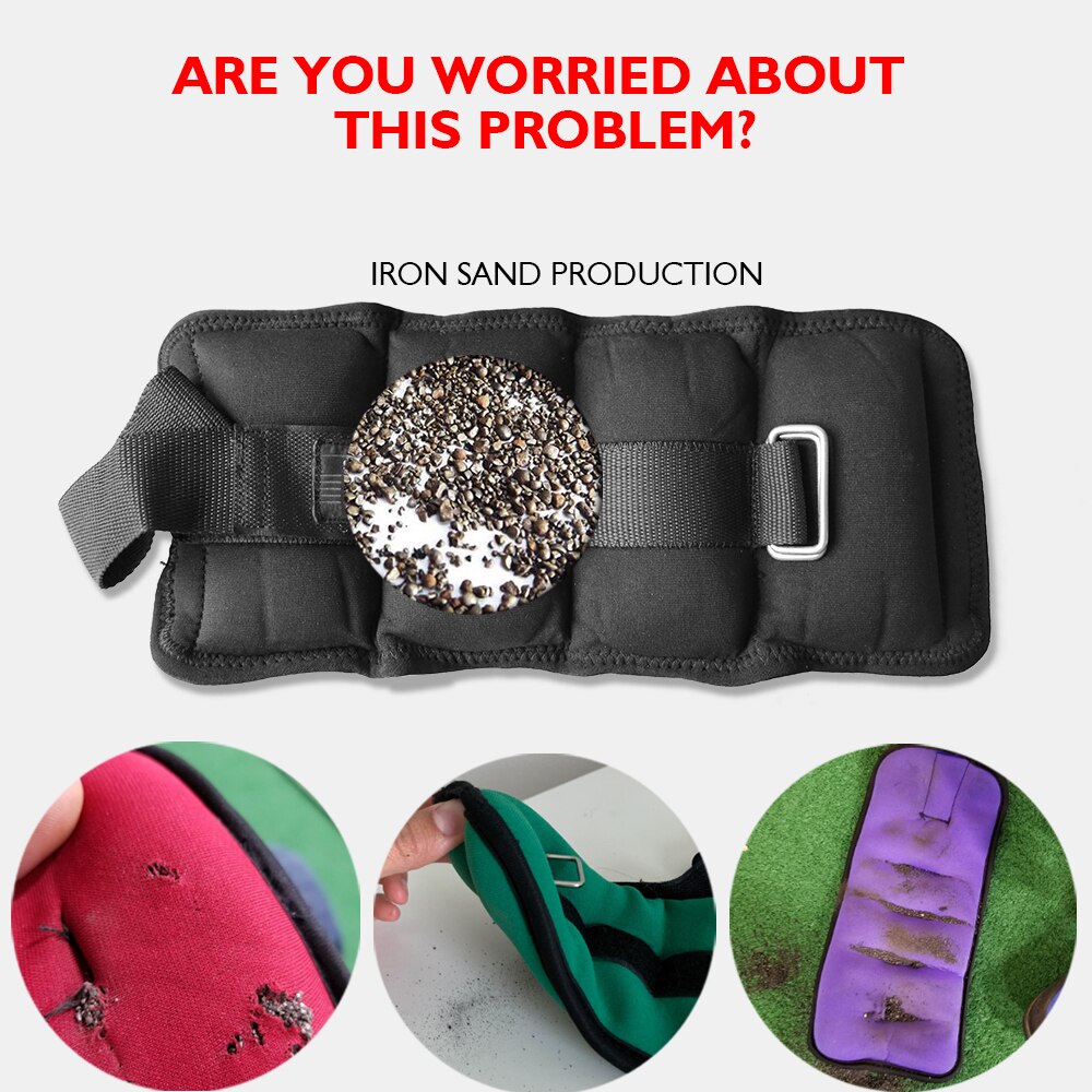 1 szt. Obciążniki na kostkę żelazo miękkie obciążniki na kostkę dla kobiet mężczyzn nogi ciężary z regulowanym paskiem zdatność odporność trening bieganie