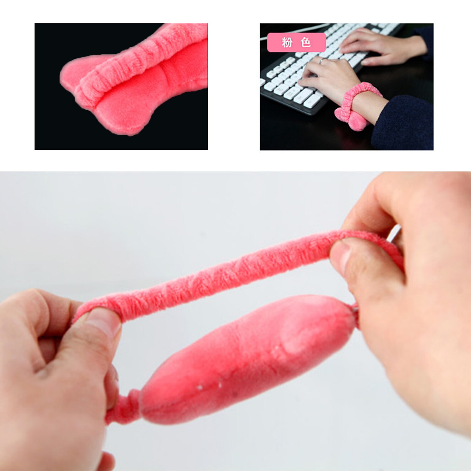 2PCS Office Worker Multi-purpose Wrist Pad Mouse Wrist Guards Hair Band Mouse Wrist Soft And Freely Moveable Wrist Hand Pillow