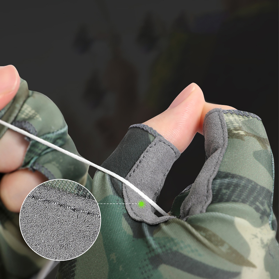 Lopen Vis Professionele Vissen Handschoenen Half Vinger Ijs Zijde Zonnebrandcrème Quick-Release Palm Anti-Slip Cut-Proof outdoor Handschoenen