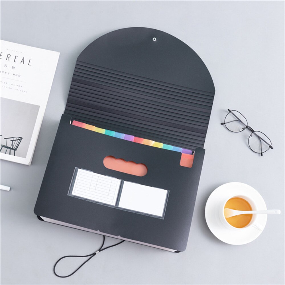 24 Pocket A4 Office Multilayer Expanding File Box Folder Document Organiser School Office Stationery File Supplies