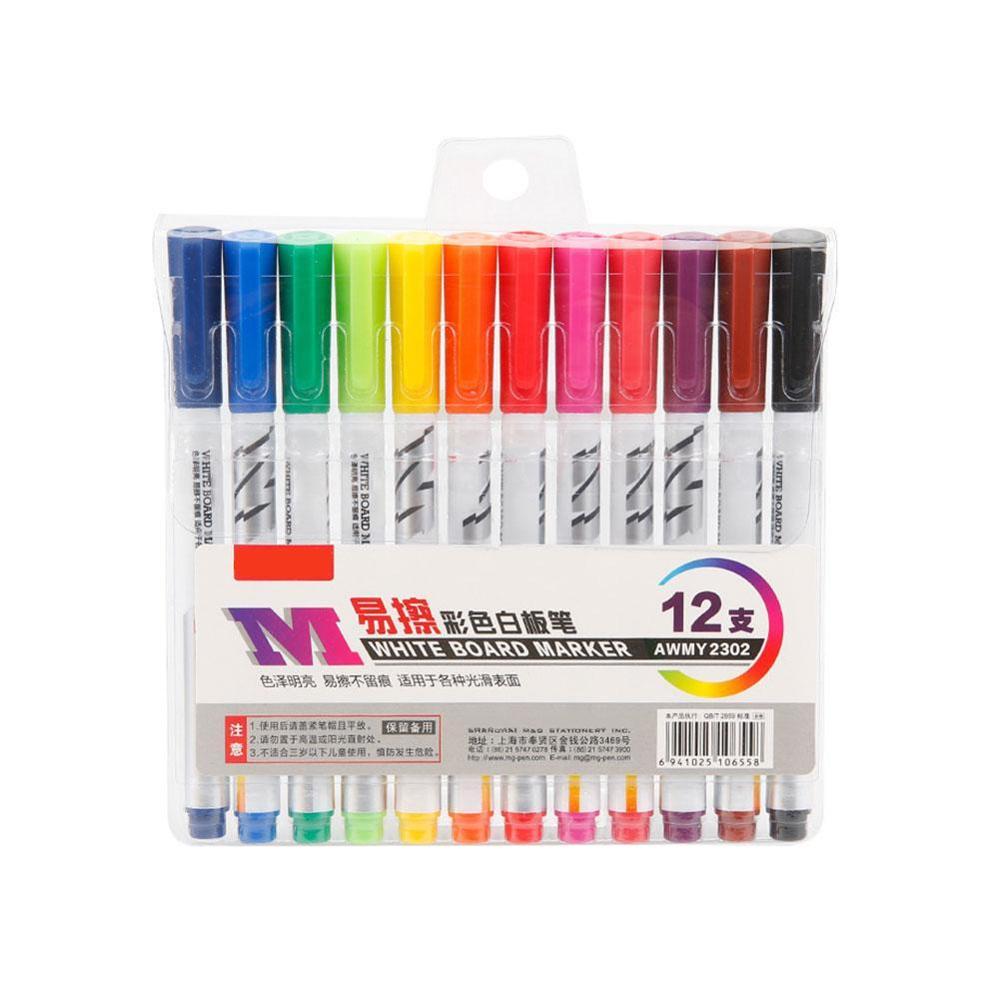 Kleur Whiteboard Markers Waterbasis Uitwisbare Marker Pen Nontoxic Schrijven En Tekenen Leren Pen Voor Kinderen