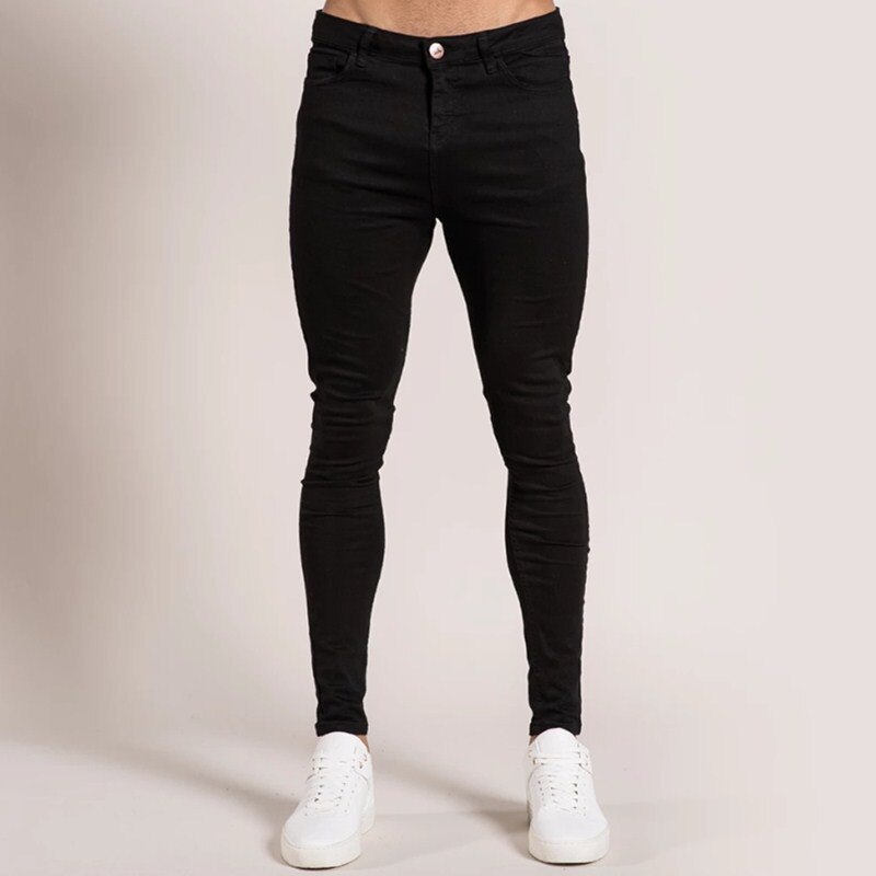 Jeans skinny déchirés 3xl taille pour hommes, style hip-hop décontracté, pantalon en jean extensible, peinture mendiant, grande taille