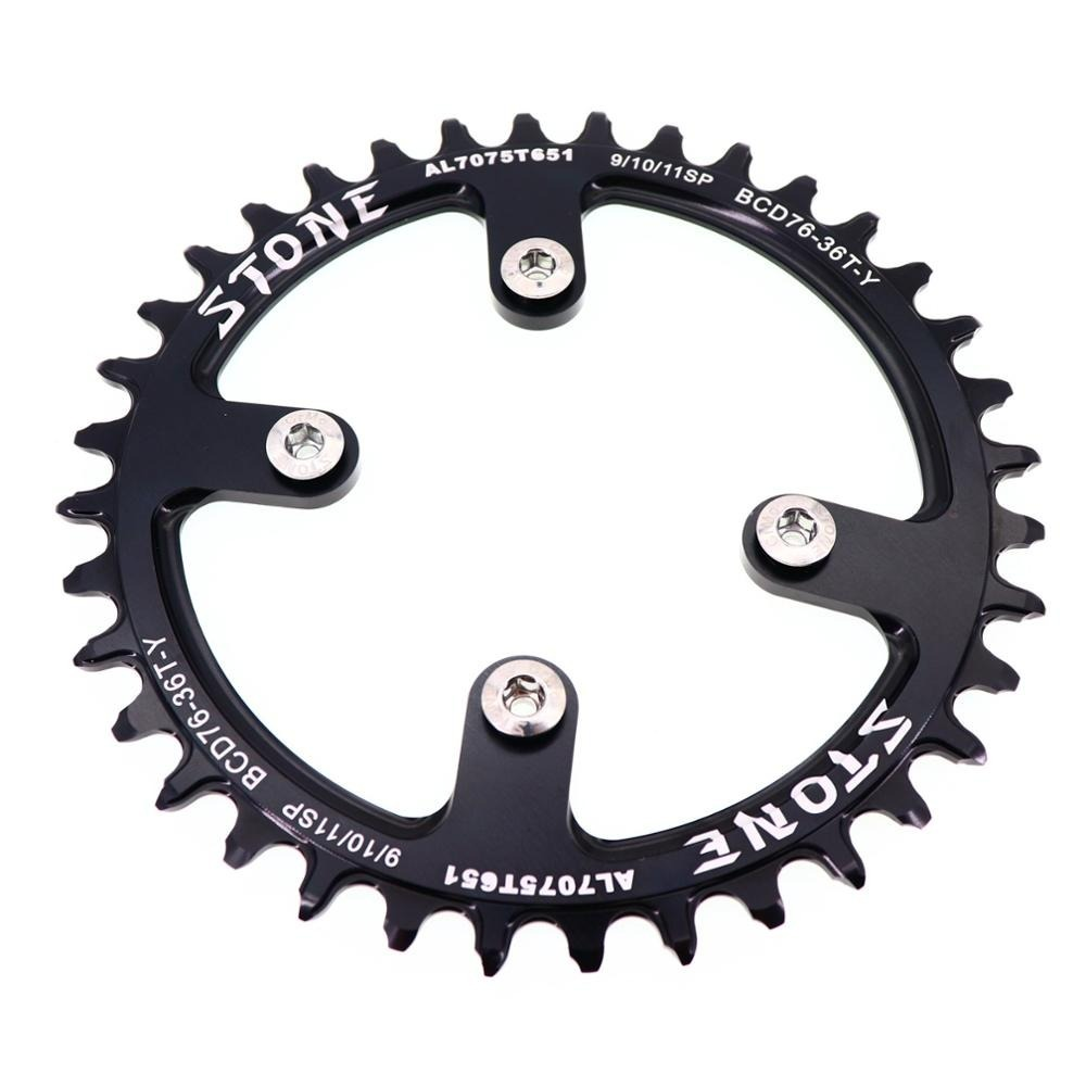 Plato de piedra 76 BCD para sram XX1, redondo, 30T, 32T, 34, 36, 38T, 40T, diente de bicicleta de montaña, plato dentado 76bcd