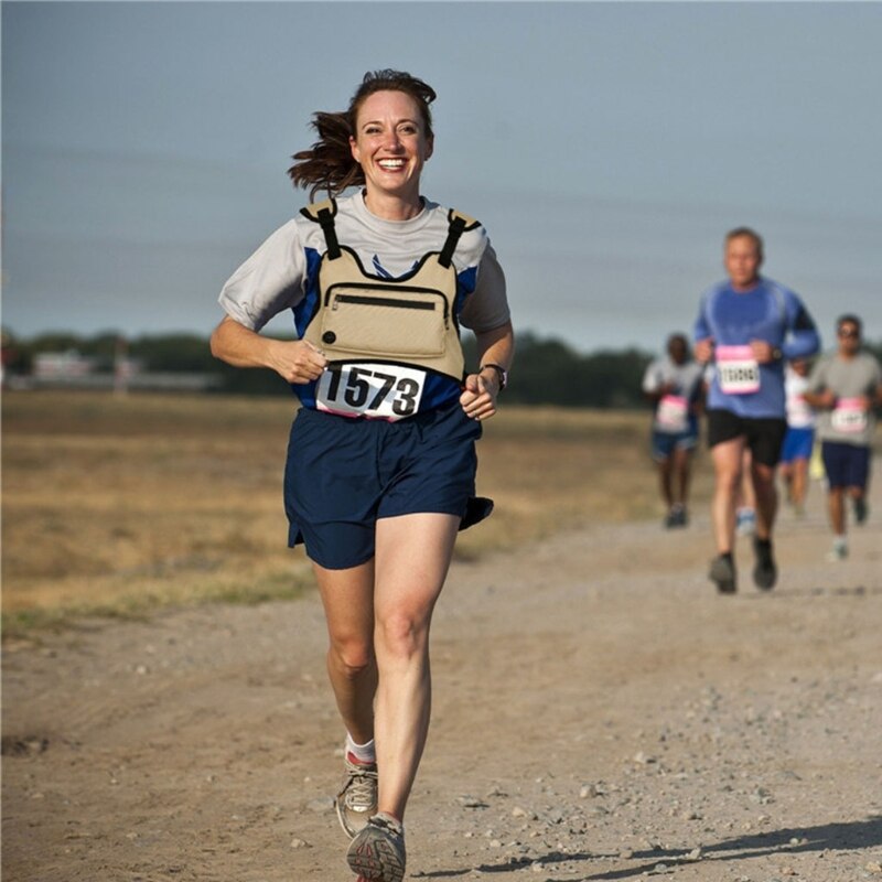 Sport Chest Front Bag Outdoor Chest Rig Pouch Versatile Backpack Harness Vest W0YB