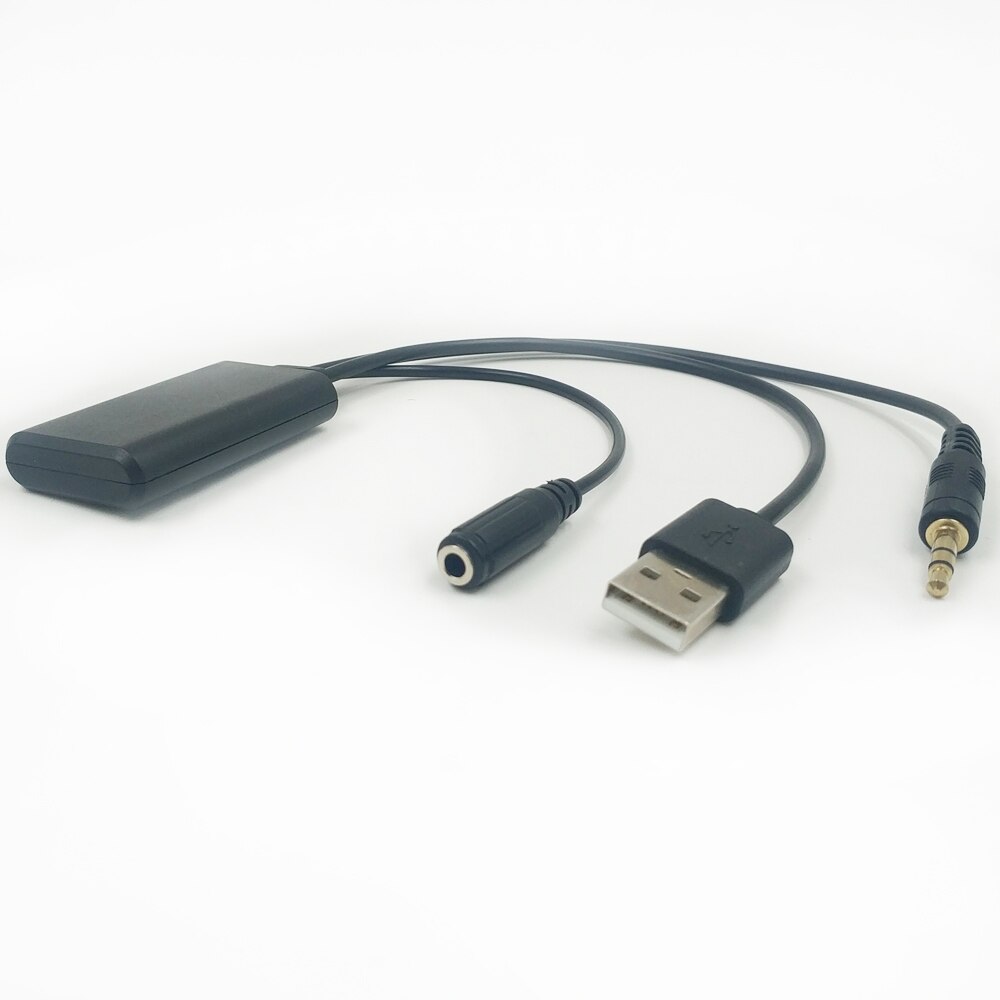 Biurlink Car Radio Stereo Universal Bluetooth 5.0 Style AUX USB / 2RCA Connector Microphone Handsfree Adatper