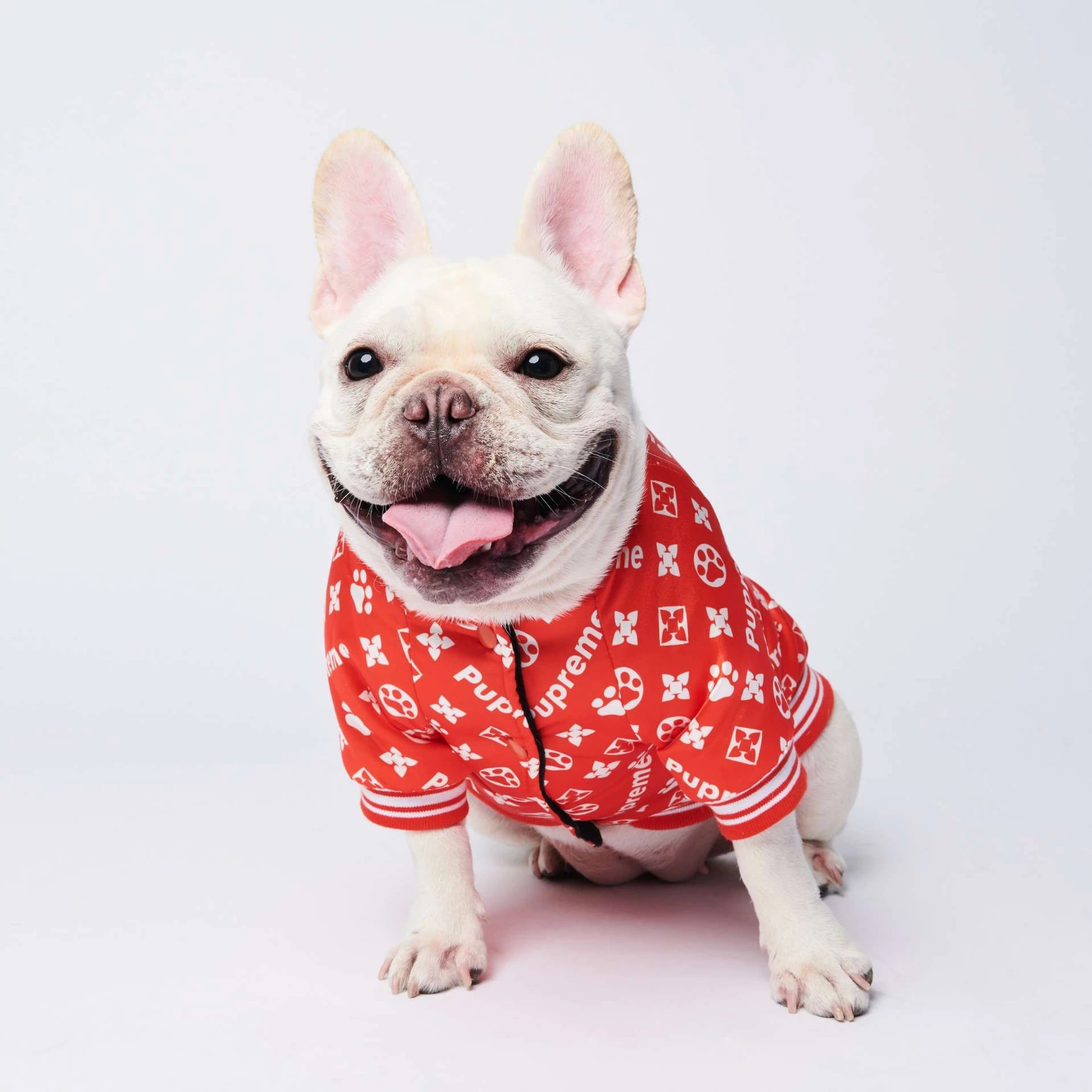 Francés ropa para Bulldog perro Sudadera con capucha de lujo para perros Adidog deporte de abrigo Retro Sudadera con capucha para perro mascotas ropa perros perro cachorro ropa de lujo