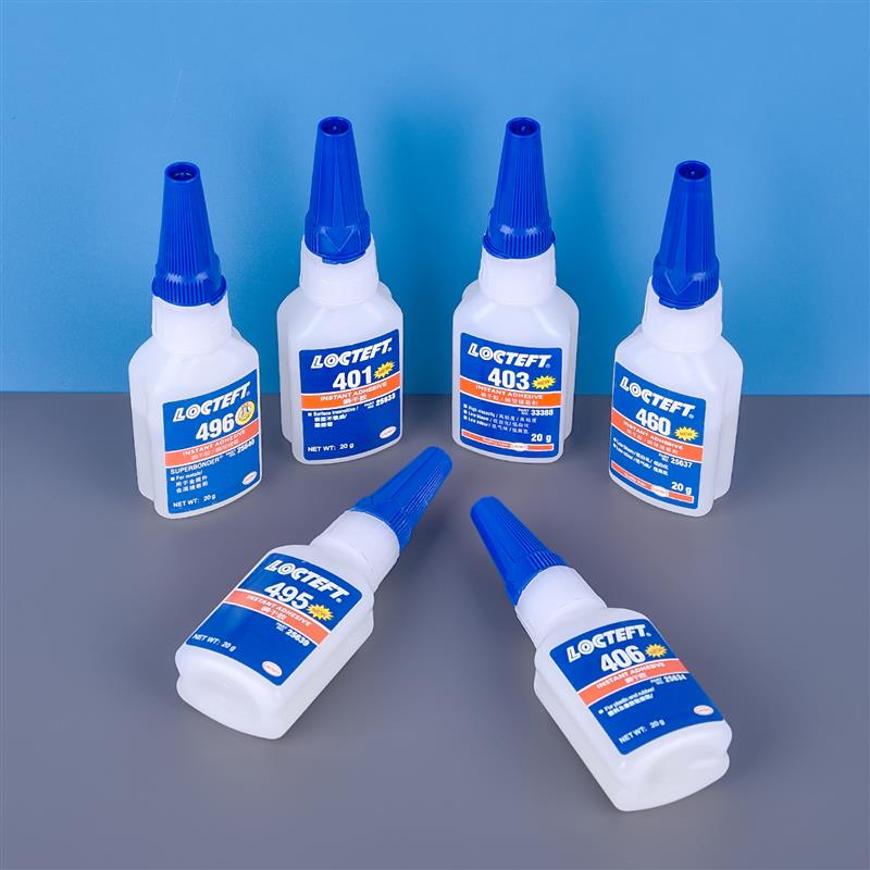 20 g 401/403/406/495/496/460 Sekundenkleber, sofort trocknend, universeller Klebstoff, Leder, Gummi, Holz, Metall, starke Bindung, flüssiger Kleber