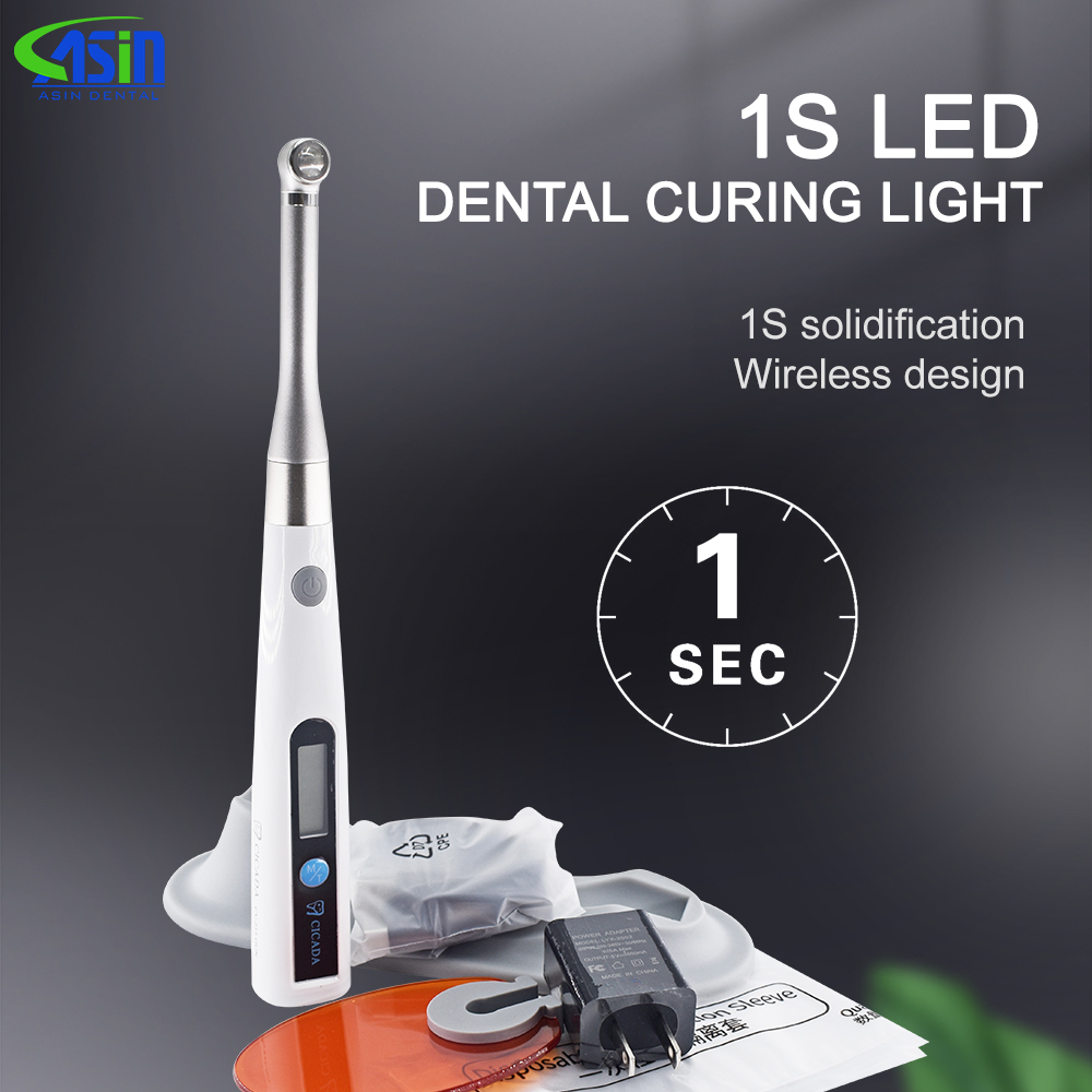 Dental Light Cure Lamp Cordless metal head LED 1S Dental Curing Light