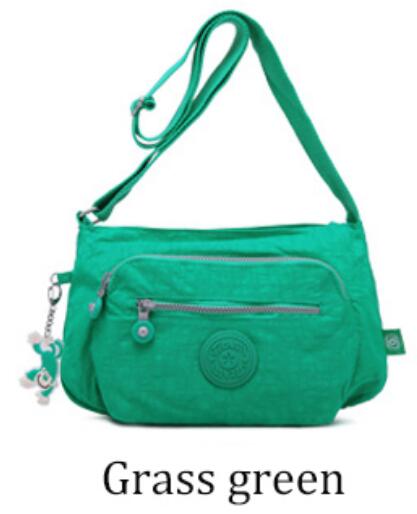 TEGAOTE Luxury Women Messenger Bag Nylon Shoulder Bag Ladies Bolsa Waterproof Travel Bag Women's Crossbody Bag Mochila Feminina: green