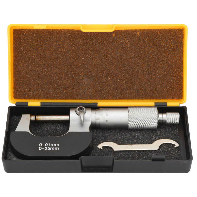 Plated Thickness Gauge Outside Micrometer for Workshop Supplies Workshop Tools