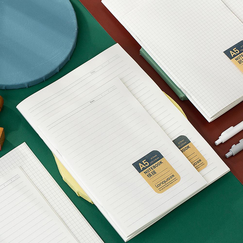 1PC A5 B5 Horizontal Line Grid Notebook Diary Paper Office Graffiti Stationery Writing For Student Supplies School Notebook H8Q2