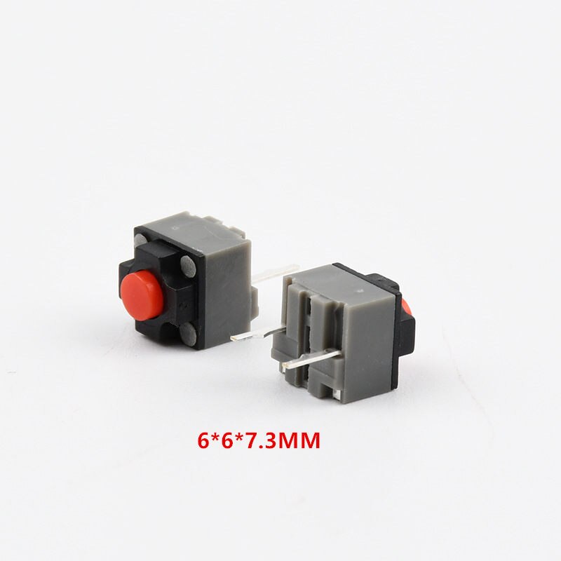 10Pcs Kailh Mute Knop 6*6*4.3/7.3/9.5Mm Vierkante Stille Schakelaar It Zijn Draadloze Muis bedrade Muis Micro-schakelaar Muis Knop Tact Switch: 10Pcs 7.3H