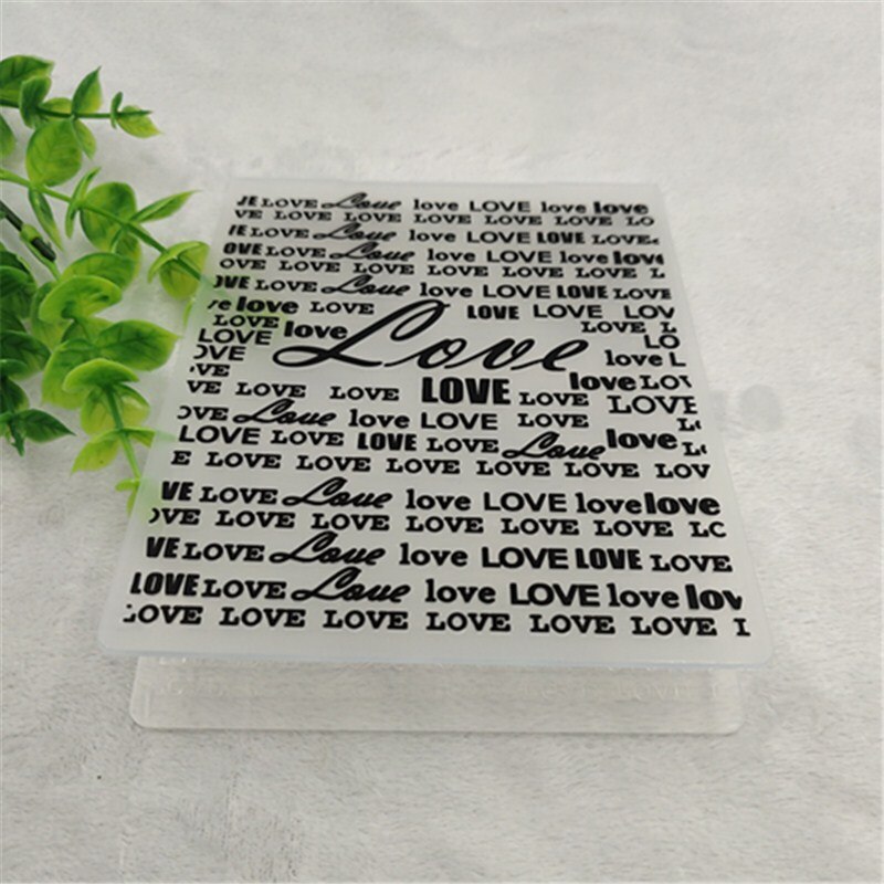 I LOVE YOU Embossing Folders For Embossing Folders Scrapbooking Craft Stencil Diy Album Paper Paper Bump Board Handmade