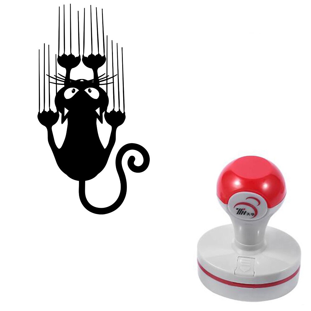 1 PCS Cute Cat Self-Inking Photosensitive Planner Scrapbooking Stamps for Card Making Bullet Journal Art Supplies