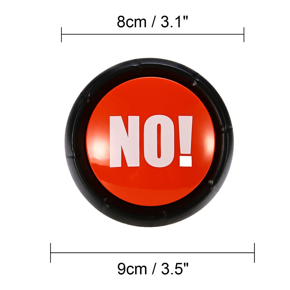 Electronic Round Toy Squeeze Box Sound Button Show Yes / No Sound Toys Party Tools Supplies Sounding Toys Decorations