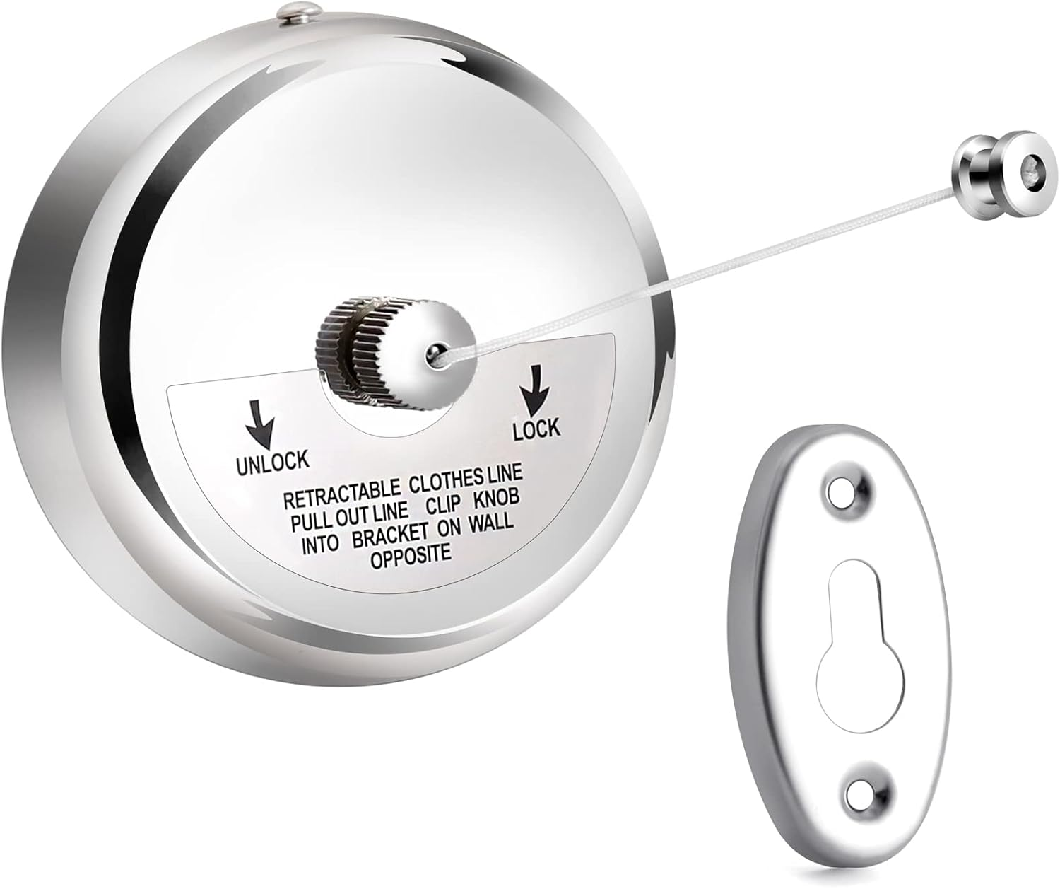 RV Clothesline Retractable Stainless Steel Bathroom Wire Rope Camping Car Outdoor Convenient Clothesline For Campervan Motorhome